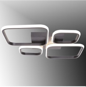 Resim Tt050-sy Tt Aydınlatma Mat Siyah 4 Lü 3 Renk Işık Modüllü Led Siyah 