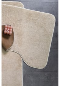 Resim Ultrasoft Düz Vizon 2'li Banyo Halısı Paspası Seti Kaymaz Taban 