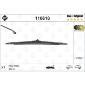 Resim VALEO 116618 Cam Silgi Süpürgesi Twingo / 206 98- 307 / C5 / Transit Swf Yolcu Tarafı Sürücü Tarafı Spoilerlı 650Mm 