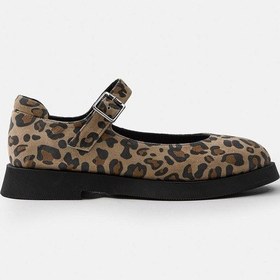 Resim Panthera Leopar Hakiki Deri Kadın Loafer Leopar 