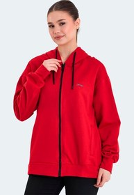 Resim KATHLEENA Kadın Sweatshirt Kırmızı 