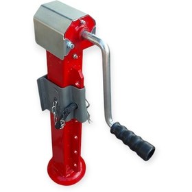 Resim 60x60 Şanzımanlı Ayarlı Römork Krikosu 3 Ton Kapasite 