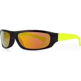 Resim Kinary Bisiklet Güneş Gözlüğü Siyah Parlak Çerçeve Florasan Sap Kırmızı Ayna Cam 3007 