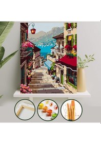 Resim Sayılarla Boyama Tuval Seti 40X50 Cm - Yaz Adımları 