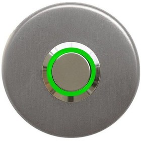 Resim Lockway Z-101y Paslanmaz Tek Kontak Zil Butonu Yeşil Led 