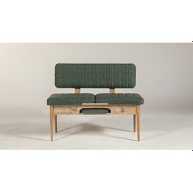 Resim Ahşap Sırtlı Bank Atlantik Yeşil 