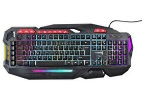 Resim Turbox BladeDancer TR-GK103 USB Gaming Standart Rainbow Aydınlatma Siyah Q Kablolu Klavye 