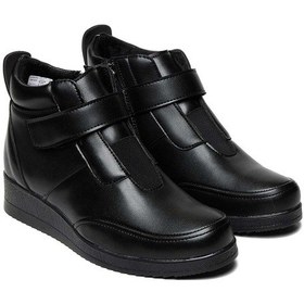 Resim Bestello Bağcıksız Poli Taban Comfort Bot 018-l312 Kadın Bot Siyah 