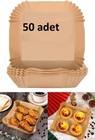 Resim CİYU TİCARET Fritöz Pişirme Kağıdı Airfryer Pişirme Kağıdı Sıcak Hava Fritözü Gıda Uyumlu Pişirme Kağıdı 