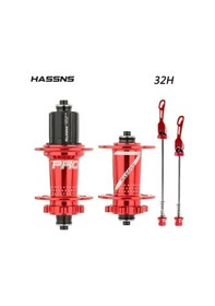 Resim Hassn's 32h Kırmızı Ön-arka Jant Göbek Takımı, Göbek Seti 