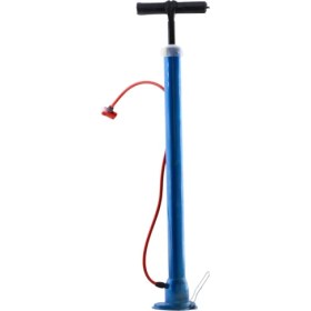 Resim Badem10 Klasik Bisiklet Pompası El Tipi Ayak Tutamaklı Standart Plastik Başlıklı ve Uçlu Metal Taban Borulu 