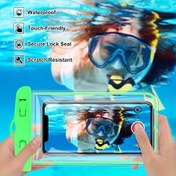 Resim Çizilmeye Dayanıklı Çizik Kapaklı ve Kilitli Şeffaf Yüksek Kaliteli Telefon Kılıfı - Yüzme, Dalış, Açık Hava Etkinlikleri için Karanlıkta Parlayan Tasarım, Yüzme Temelleri | Glowindark Özelliği | Dayanıklı, Yüzme Aksesuarları 