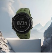 Resim Gaojunshop01 Erkekler İçin Asker Yeşili Spor Digital Saat 24h Gösterge Pvc Kayış Öğrenci Fonksiyonel Diğer 