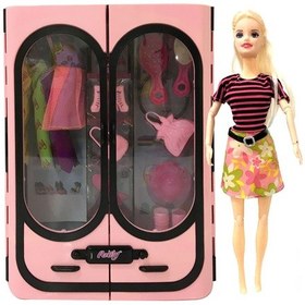 Resim Şık Dolabım Aksesuarlı Bebek 