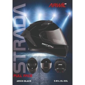 Resim Arwic Kask Full Face AR939 Black 