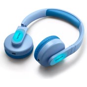 Resim Philips TAK4206BL Kablosuz Kulak Üstü Çocuk Kulaklığı (Mikrofonlu) – Mavi 