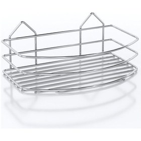 Resim Teknotel Tek Katlı Banyo Duş Rafı Krom Bk007 Krom 