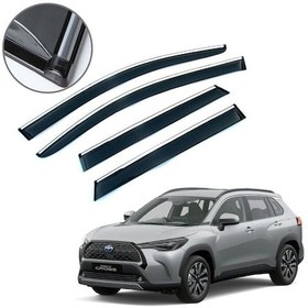 Resim Toyota Corolla Uyumlu Cross Krom Çıtalı Cam Rüzgarlığı 2020- 