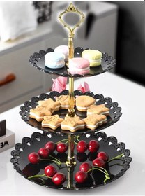 Resim Ch&sh Pp Plastikten Üç Katlı Dekoratif Meyve Kasesi 227403956 