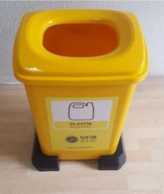 Resim Sıfır Atık Geri Dönüşüm Atık Kovası Plastik Atık 50 Lt 