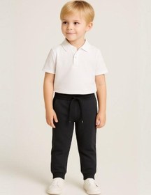 Resim Zekids Çocuk Beli Paçası Lastikli Yumuşak Dokulu Okul Eşofman Altı-16088 Füme 