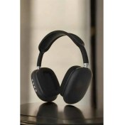 Resim Techno Stock P9 Plus Kulaklık Siyah Bluetooth Bağlantılı Kulak Üstü Kablosuz 