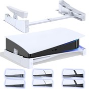 Resim Sony PS5/PS5 Slim/Ps5 Pro Oyun Konsolları için Evrensel Masaüstü Standı, Her İki Disk ve Dijital Versiyon için Uyumlu, Sabit Yatay Konum için Tasarlanmış. 