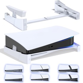 Resim Sony PS5/PS5 Slim/Ps5 Pro Oyun Konsolları için Evrensel Masaüstü Standı, Her İki Disk ve Dijital Versiyon için Uyumlu, Sabit Yatay Konum için Tasarlanmış. 