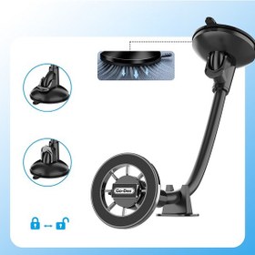 Resim Go Des Gd-hd368 Magnetik Esnek Vantuzlu Tasarım Araç Telefon Tutucu Siyah 