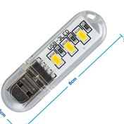 Resim Mini Usb Led Lamba 5730 Smd 3 Led Anahtarlık Portatif Taşınabilir 