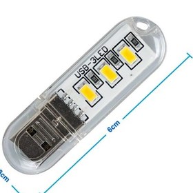 Resim Mini Usb Led Lamba 5730 Smd 3 Led Anahtarlık Portatif Taşınabilir 