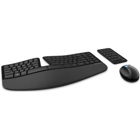 Resim Microsoft L5V-00016 Sculpt Ergonomic Multimedya Kablosuz Q Klavye Mouse Set 