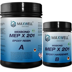Resim Maxwell Mıxbond Mep x 201 Rohs Onaylı Epoksi Reçine (Şeffaf Kaplama ve Döküm) 1.5kg 