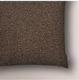 Resim Varese Dokulu Kırlent Kılıfı Kahverengi 