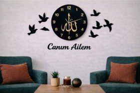 Resim Duvar Saati Şık Ve Modern Çizgilerle Evinize Şıklık Katacak No 147 Çok Renkli 