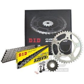Resim Did-sunstar 2013-2015 Triumph America Uyumlu Zincir Dişli Set Çelik Renk 