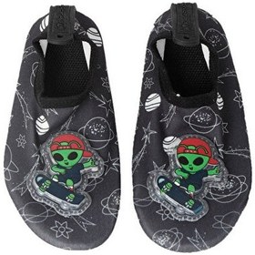 Resim Peluche Alien Çocuk Deniz & Havuz Ayakkabısı Alıen Siyah Siyah 