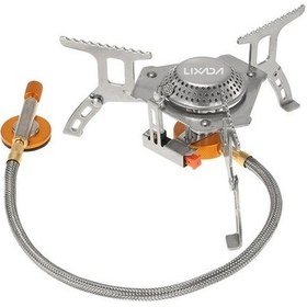 Resim Bloomnest Lixada 3000w Kamp Gaz Ocağı, Küçük Boyutlu Tasarım, Katlanabilir Ayrık Gaz Adaptörü, Çok Renkli Çok Renkli 