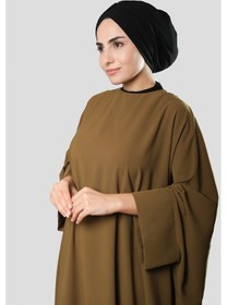 Resim Hürrem Bone Siyah Drapeli Salaş Tesettür Bone Sandy Büzgülü 2315 01 Siyah 