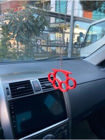 Resim STLFLIX Yumruk Ayna Süsü (kırmızı) 