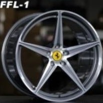 Resim R1 Wheels 20 inç 5*114.3 ET45 Parlak Siyah Jant Takımı (J-937) 