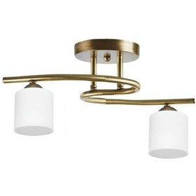 Resim S Model Modern Beyaz Boru Camlı Plafonyer Avize I 