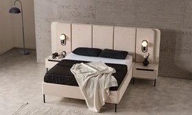 Resim Zara Siyah Modern Karyola 