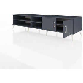 Resim Kronos Tv Ünitesi 3 Raflı 2 Kapaklı 220x59x51 Antrasit-antrasit Antrasıt/antrasıt - Antrasıt 