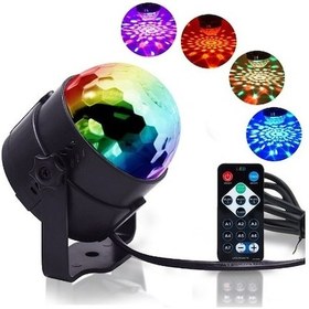 Resim Uzaktan Kumandalı Led Parti Işıklı Kristal Disco Topu 