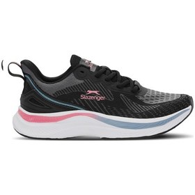 Resim Slazenger WETFORD Kadın Siyah / Koyu Gri Koşu & Yürüyüş Spor Ayakkabısı 