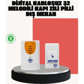 Resim İlk El Grup Ieg™ Wireless Kapı Zili Pratik ve Zahmetsiz Günlük Kullanım 