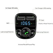 Resim Carx8 Bluetooth Araç Kiti Fm Transmitter 