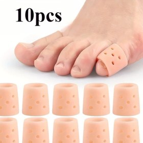 Resim Gateesat 10 Adet Nefes Alabilir Silikon Parmak Kılıfı Koşu Yürüyüş Paten Ve Dans İçin 