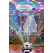 Resim Disko Topu Bluetooth Kumandalı LED Kristal Müzik Kutusu Bluetooth Disko Hoparlör 